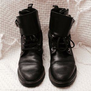 Black Combat Boot